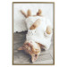 Poster Lazy Cat - brown animal in a white sweater on a wooden floor 124455 additionalThumb 16