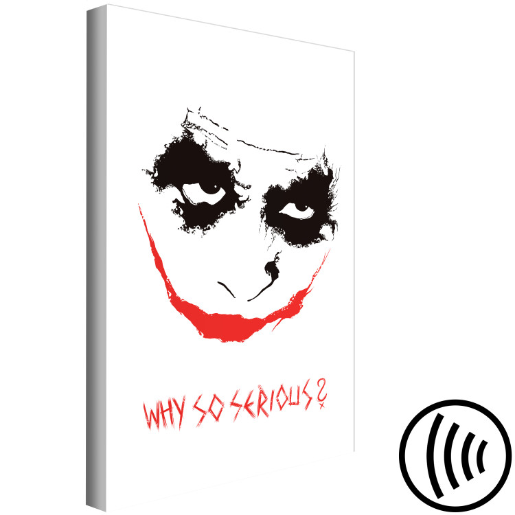 Canvas Art Print Why so Serious? (1 Part) Vertical 125355 additionalImage 6