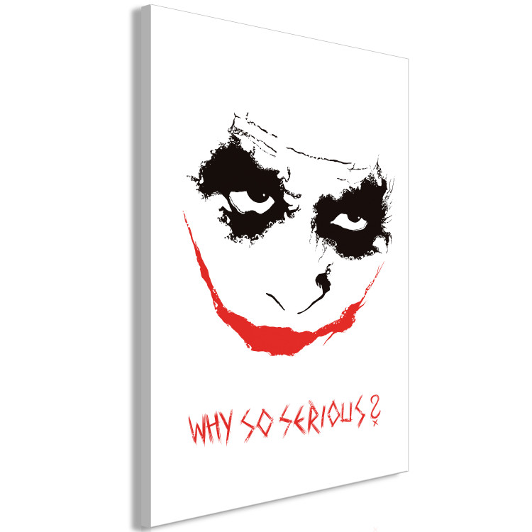 Canvas Art Print Why so Serious? (1 Part) Vertical 125355 additionalImage 2