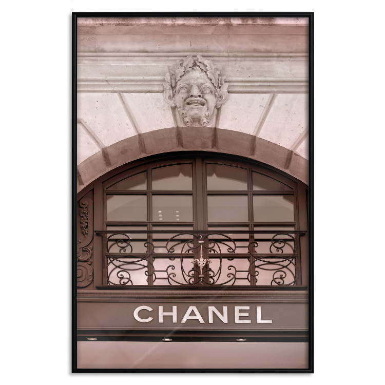 Wall Poster Chanel Boutique - building architecture with the fashion company's name and sculpture 125755 additionalImage 18