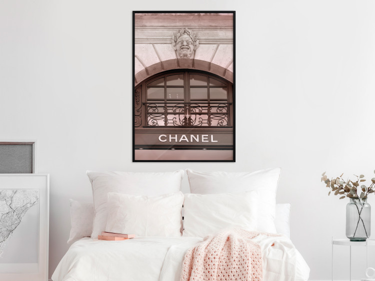 Wall Poster Chanel Boutique - building architecture with the fashion company's name and sculpture 125755 additionalImage 3