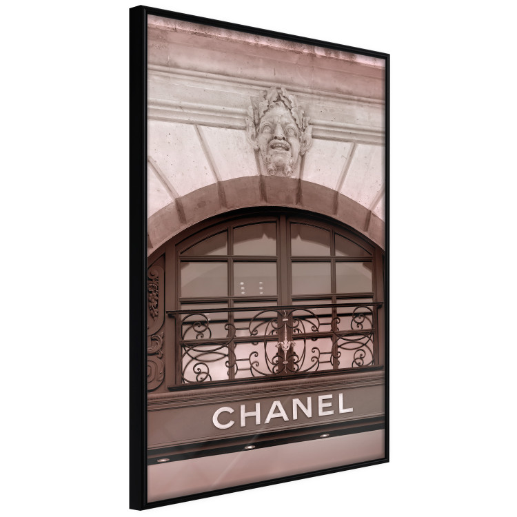 Wall Poster Chanel Boutique - building architecture with the fashion company's name and sculpture 125755 additionalImage 10
