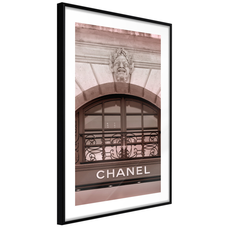 Wall Poster Chanel Boutique - building architecture with the fashion company's name and sculpture 125755 additionalImage 11