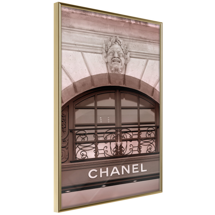 Wall Poster Chanel Boutique - building architecture with the fashion company's name and sculpture 125755 additionalImage 12