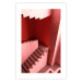 Wall Poster Stairs to Nowhere - abstract red staircase 126555 additionalThumb 25