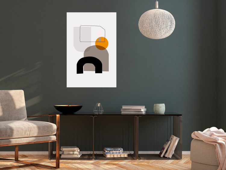 Wall Poster Primitive Man - abstract geometric figures on a light background 126655 additionalImage 4