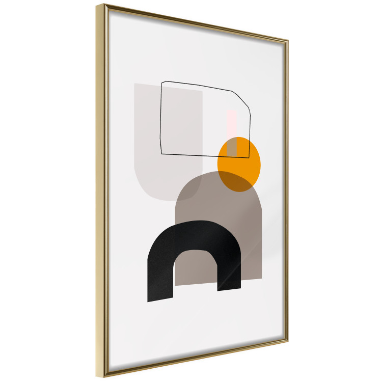 Wall Poster Primitive Man - abstract geometric figures on a light background 126655 additionalImage 12