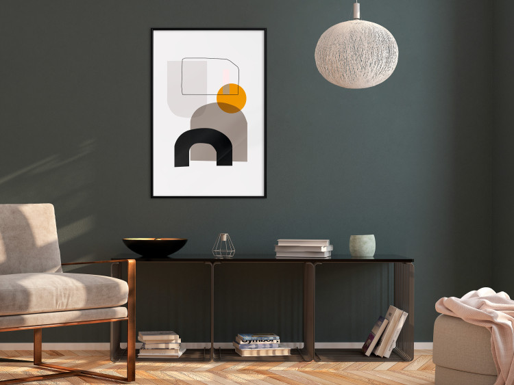 Wall Poster Primitive Man - abstract geometric figures on a light background 126655 additionalImage 6
