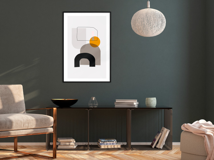 Wall Poster Primitive Man - abstract geometric figures on a light background 126655 additionalImage 23