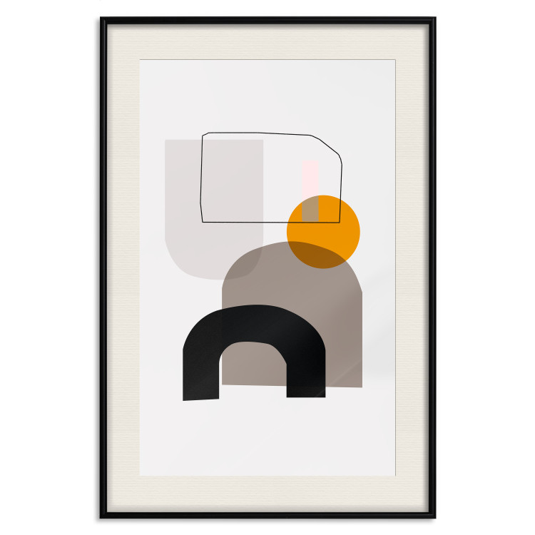 Wall Poster Primitive Man - abstract geometric figures on a light background 126655 additionalImage 19