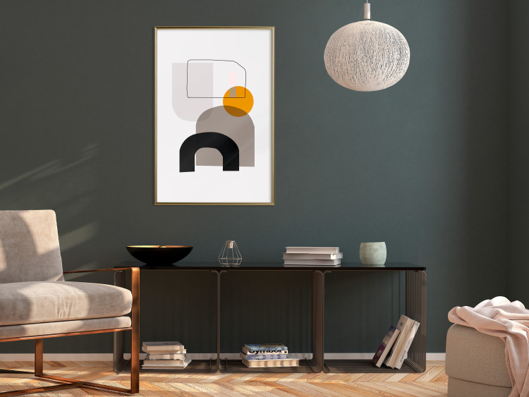 Wall Poster Primitive Man - abstract geometric figures on a light background 126655 additionalImage 5