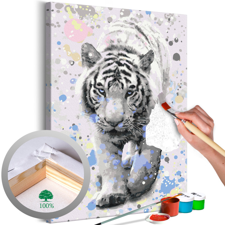 Paint by number White Tiger  128355