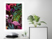 Wall Poster Land of Flamingos - abstract pink bird on a colorful background of plants 128755 additionalThumb 3