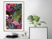 Wall Poster Land of Flamingos - abstract pink bird on a colorful background of plants 128755 additionalThumb 15