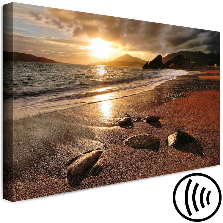 Canvas Print Beach in Rafailovici (1-part) wide - sunset landscape 128955 additionalImage 6