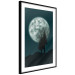 Wall Poster Beautiful Full Moon - sky and forest tree landscape against the night backdrop 129155 additionalThumb 6