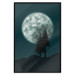 Wall Poster Beautiful Full Moon - sky and forest tree landscape against the night backdrop 129155 additionalThumb 16