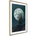 Wall Poster Beautiful Full Moon - sky and forest tree landscape against the night backdrop 129155 additionalThumb 7