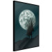 Wall Poster Beautiful Full Moon - sky and forest tree landscape against the night backdrop 129155 additionalThumb 11