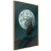 Wall Poster Beautiful Full Moon - sky and forest tree landscape against the night backdrop 129155 additionalThumb 12