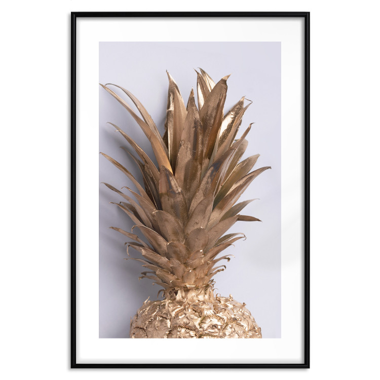 Poster Golden Fruit - summer composition with tropical plant on a uniform background 129355 additionalImage 16