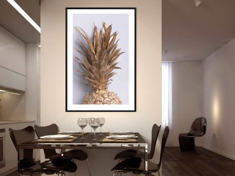 Poster Golden Fruit - summer composition with tropical plant on a uniform background 129355 additionalImage 23