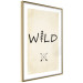 Poster Wild Nature - English text with a tree element on a beige background 130455 additionalThumb 9