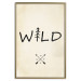 Poster Wild Nature - English text with a tree element on a beige background 130455 additionalThumb 18