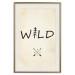 Poster Wild Nature - English text with a tree element on a beige background 130455 additionalThumb 25