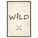 Poster Wild Nature - English text with a tree element on a beige background 130455 additionalThumb 19