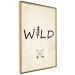 Poster Wild Nature - English text with a tree element on a beige background 130455 additionalThumb 12