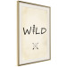Poster Wild Nature - English text with a tree element on a beige background 130455 additionalThumb 3