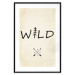 Poster Wild Nature - English text with a tree element on a beige background 130455 additionalThumb 27
