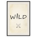 Poster Wild Nature - English text with a tree element on a beige background 130455 additionalThumb 24