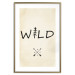 Poster Wild Nature - English text with a tree element on a beige background 130455 additionalThumb 19