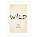 Poster Wild Nature - English text with a tree element on a beige background 130455 additionalThumb 16