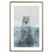 Poster Polar Bear - animal in water with fish against a winter composition background 130755 additionalThumb 14
