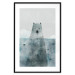 Poster Polar Bear - animal in water with fish against a winter composition background 130755 additionalThumb 15