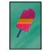 Poster Treat Yourself - colorful popsicle ice creams on a solid turquoise background 131955 additionalThumb 18