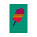 Poster Treat Yourself - colorful popsicle ice creams on a solid turquoise background 131955 additionalThumb 25