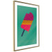 Poster Treat Yourself - colorful popsicle ice creams on a solid turquoise background 131955 additionalThumb 9