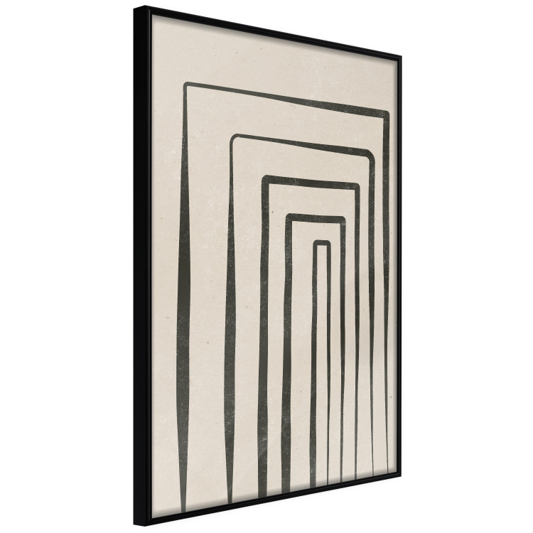 Poster High Colonnade - black lines creating patterns in abstract motif 134355 additionalImage 11