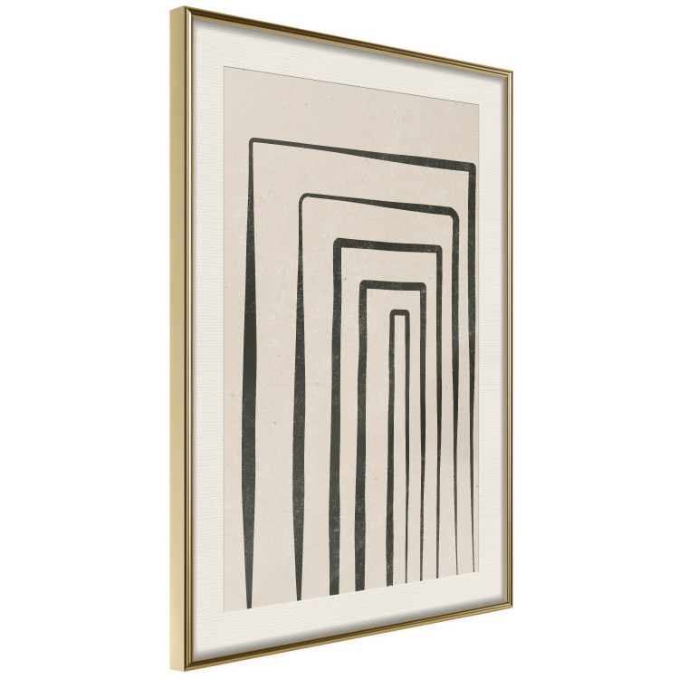 Poster High Colonnade - black lines creating patterns in abstract motif 134355 additionalImage 6