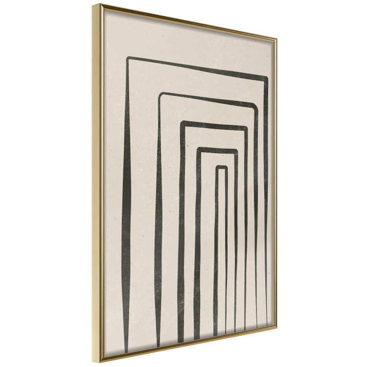Poster High Colonnade - black lines creating patterns in abstract motif 134355 additionalImage 10