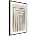 Poster High Colonnade - black lines creating patterns in abstract motif 134355 additionalThumb 14