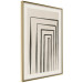Poster High Colonnade - black lines creating patterns in abstract motif 134355 additionalThumb 6