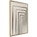 Poster High Colonnade - black lines creating patterns in abstract motif 134355 additionalThumb 12