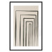 Poster High Colonnade - black lines creating patterns in abstract motif 134355 additionalThumb 15