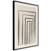 Poster High Colonnade - black lines creating patterns in abstract motif 134355 additionalThumb 4