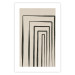 Poster High Colonnade - black lines creating patterns in abstract motif 134355 additionalThumb 19